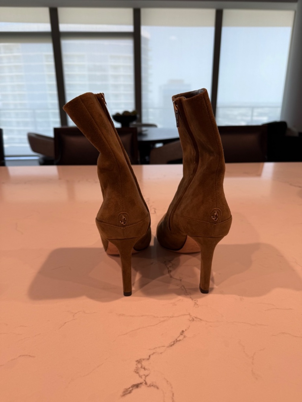 Jimmy Choo Mavie Ankle Boot - Worn Once! - Olive Green - Size 37.5 - Picture 10 of 10